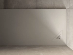 Receveur de douche design, avec évacuation d'eau en angle à 17 x 17 cm, Largeur 100 à 200 x l. 70 à 100 cm, anti glissant, fabrication sur mesure au cm, LIVRAISON OFFERTE